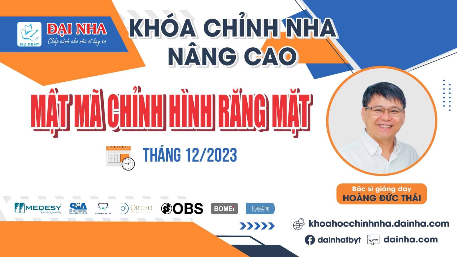 KHÓA NÂNG CAO “MẬT MÃ CHỈNH HÌNH RĂNG MẶT T12/2023